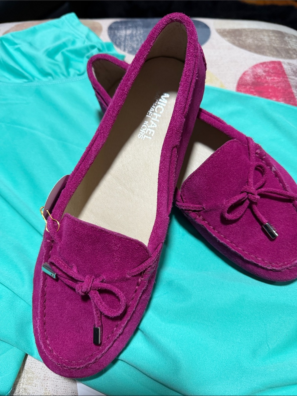 Michael Kors Women’s Dailey Suede Moccasin Loafer Size 8